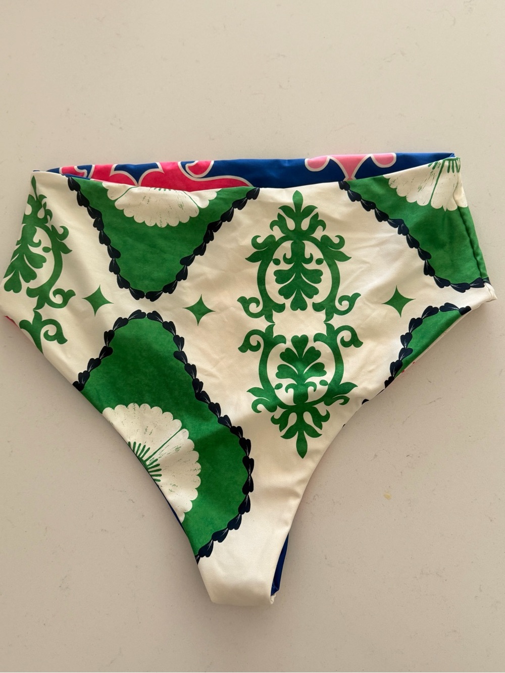 Agua Bendita Reversible High-Waist Bikini Bottom